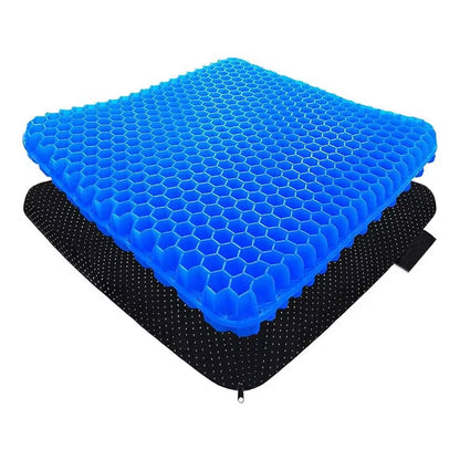 Long Sitting Grid Gel Seat Cushion with Nonslip Cover Washable TPE; Essential Lumbar Pillows & Seat Cushions